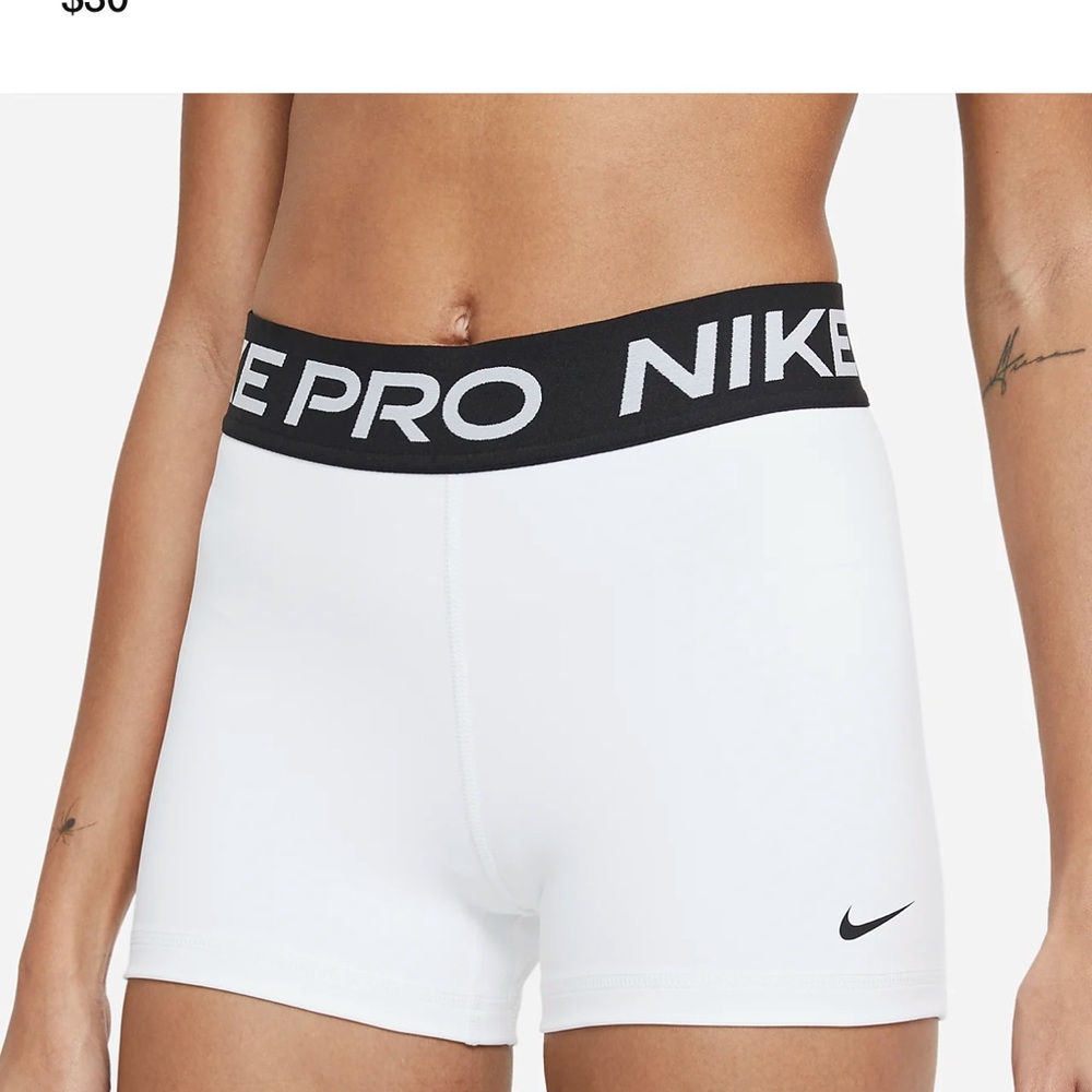 white nike pro